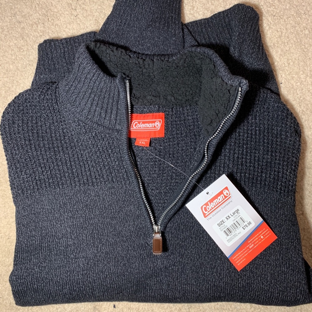 Coleman XXL NEW sweater navy blue knitted